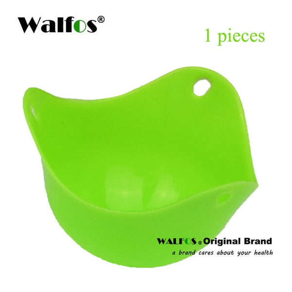WALFOS FOOD GRADE Flexibe Silicone Egg Poacher Cook Poach Pods Kitchen Tool Baking Poached Cup egg kitchen cooking tools