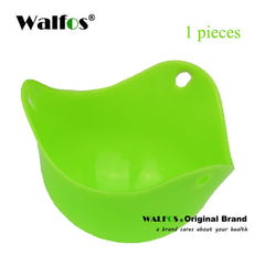 WALFOS FOOD GRADE Flexibe Silicone Egg Poacher Cook Poach Pods Kitchen Tool Baking Poached Cup egg kitchen cooking tools