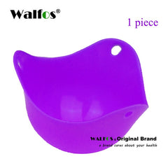 WALFOS FOOD GRADE Flexibe Silicone Egg Poacher Cook Poach Pods Kitchen Tool Baking Poached Cup egg kitchen cooking tools