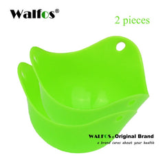 WALFOS FOOD GRADE Flexibe Silicone Egg Poacher Cook Poach Pods Kitchen Tool Baking Poached Cup egg kitchen cooking tools