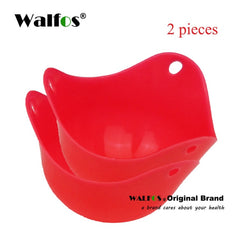WALFOS FOOD GRADE Flexibe Silicone Egg Poacher Cook Poach Pods Kitchen Tool Baking Poached Cup egg kitchen cooking tools