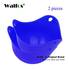WALFOS FOOD GRADE Flexibe Silicone Egg Poacher Cook Poach Pods Kitchen Tool Baking Poached Cup egg kitchen cooking tools