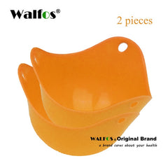WALFOS FOOD GRADE Flexibe Silicone Egg Poacher Cook Poach Pods Kitchen Tool Baking Poached Cup egg kitchen cooking tools