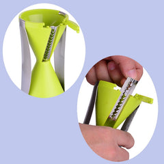 4 Blade Replaceable Vegetable Spiral Slicer Cutter Vegetable