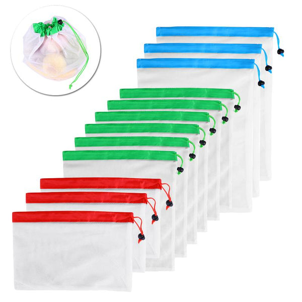 Reusable Mesh Produce Bags Washable Eco Friendly Bags